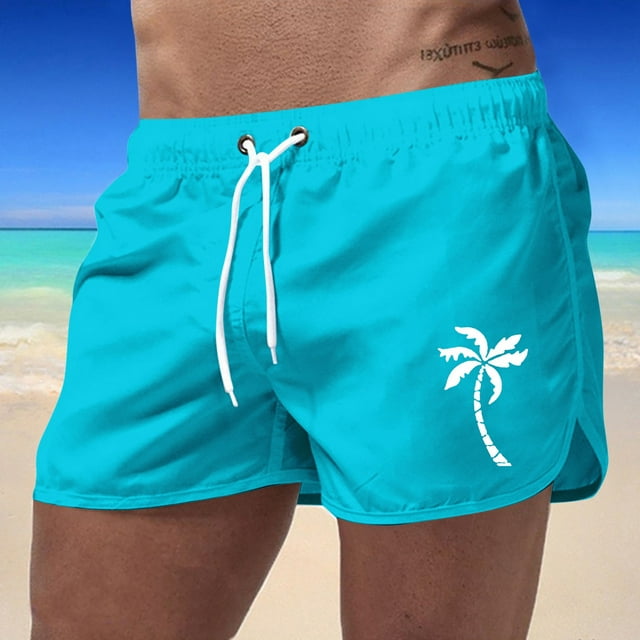 WILLBEST Short de Plage Été Homme Sport Mode Loisirs Voyage Imprimé Cocotier
