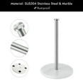 thumbnail image 6 of KES Paper Towel Holder White Marble Countertop Standing Tissue Roll Holder Brushed Finish, 6 of 11
