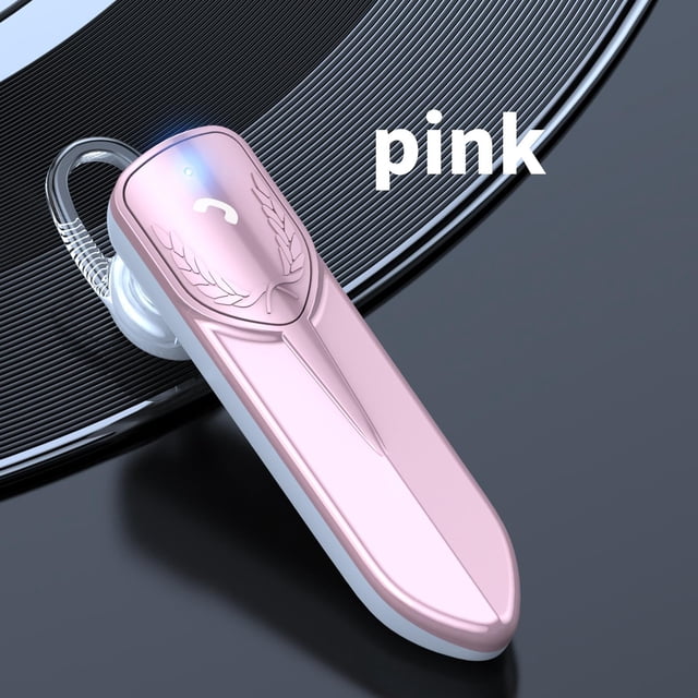 Auriculares 5.2, 300mAh, Auriculares deportivos de larga duración con gancho para oreja, función de de voz para negocios, gimnasio, - oro and rosa