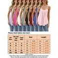 thumbnail image 5 of Frontwalk Ladies T Shirts Sleeveless Tank Tops Summer Top Women Sexy Cami Blouse Bean Green M, 5 of 5