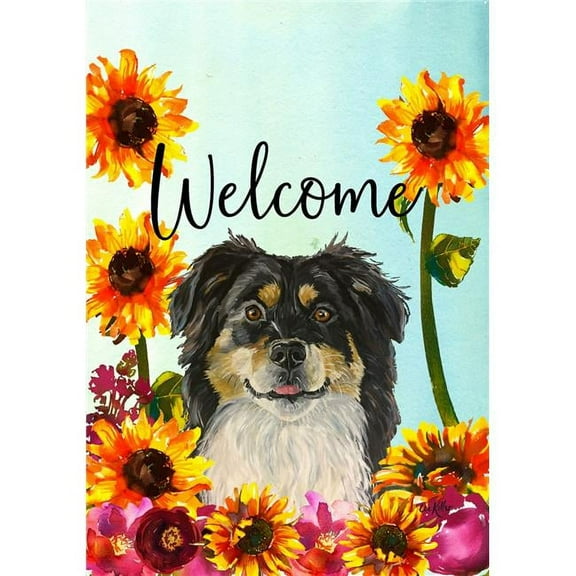Best of Breed HH630301 Border Collie Best of Breed HHS Welcome Garden Flag