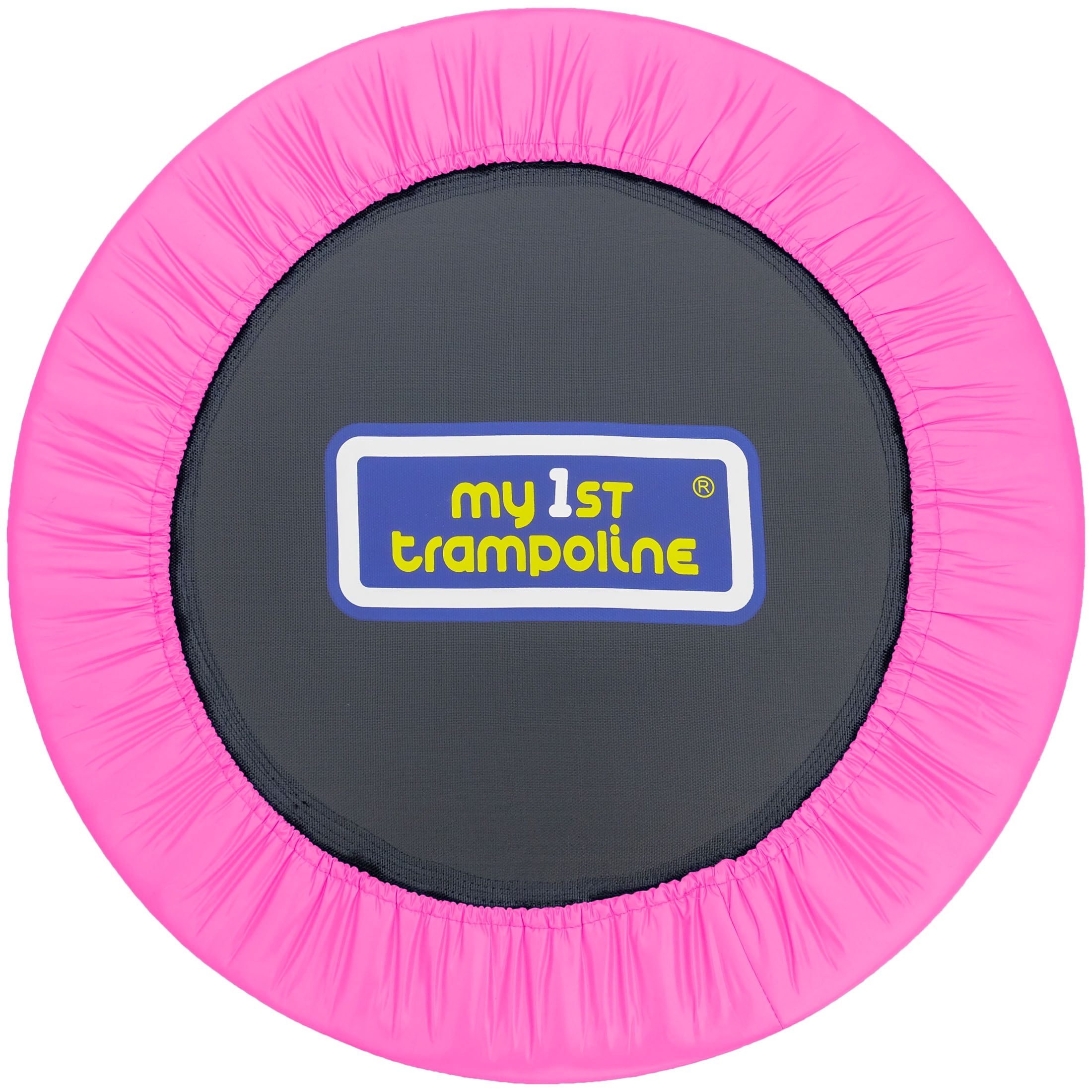 Sportspower My 1st Trampoline 36" Indoor/Outdoor Mini Rebounder Trampoline with No-Gap Padded Cover, for Toddlers & Kids Aged 3 to 10, Max Weight Capacity 220 LBS - PINK