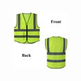 thumbnail image 5 of High Visibility Mesh Safety Reflective Vest with Pockets and Zipper, L, Blue, 5 of 5