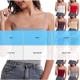 thumbnail image 3 of Wensltd Women Spaghetti Strap Crop Camisole Square Neck Solid Color Casual Tank Top for Daily Wear Blue, 3 of 9