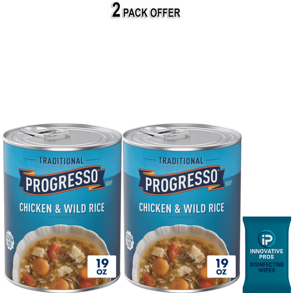 Progresso Traditional Chicken and Wild Rice Soup, Gluten Free, 19 oz