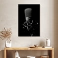 thumbnail image 2 of Elephant Stock Studio Microphone Wall Art - Vertical Canvas Wall Art - Living Room Wall Decor - Music Canvas - Black And Silver Decor - 24" x 36", 2 of 8
