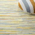 thumbnail image 6 of SAFAVIEH Rag Elena Striped Cotton Area Rug, Gold/Multi, 6' x 6' Round, 6 of 11