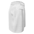 thumbnail image 5 of JIAYUE Women's Shorts Bermuda Solid Color Summer Elastic High Waisted Wide Leg Business Casual Dressy With Pockets Fashionable Female Bottoms, 5 of 6