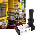 thumbnail image 4 of 4H210 08 Hand Pull Pneumatic Mechanical Valve 2 Position 5 Way PT1/4, Aluminum Alloy Body, Easy Install Easy Control, 4 of 8