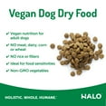 Halo Vegan Dry Dog Food, Garden of Vegan Recipe, 25Pound Bag