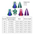 thumbnail image 6 of IDOPIP Halloween Sanderson Sisters Costume Kids Girls Sarah Mary Winifred Witch Dress with Cape Fancy Dress up Cosplay Suit for Photo Shoot Party 5-6 Years Green, 6 of 12