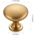thumbnail image 3 of Ravinte 15 Pack Kitchen Cabinet Knobs Champagne Bronze Zinc Knobs Drawer Pulls Door Dresser Drawer Handles Knobs for Dresser Drawers, 3 of 5