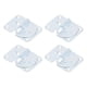 thumbnail image 2 of 4 piezas de soporte de riel de cama de acero inoxidable resistente, accesorios de riel de cama para reposapiés de marco de cama, 2 of 10