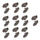 thumbnail image 4 of 13 Guantes de Trabajo de Seguridad de Calibre, Pamoss Tejidos, Recubiertos de Pu, Resistentes Al Desgaste, Dedos Flexibles, 10 Pares, Negro, Nylon, General de Para Uso, 4 of 7