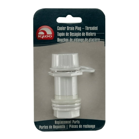 Igloo 24011 White Replacement Threaded Drain Plug For 50 To 165 Qt. Coolers
