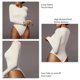 thumbnail image 5 of Body de manga larga Body de algodón para mujer Conveniente ajuste delgado para vacaciones ANGGREK Otros, 5 of 6