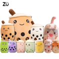 thumbnail image 2 of Peluche de taza de té con burbujas de leche de la familia Kawaii de 24/50 cm, bonito animal de peluche con sabor a frutas, almohada con forma de bebida para abrazos, decoración del hogar para niños, 2 of 5