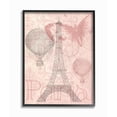 thumbnail image 2 of The Stupell Home Decor Collection Eiffel Tower with Hot Air Balloon Framed Giclee Wall Art, 2 of 4