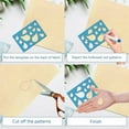 thumbnail image 3 of 2 Styles Geometric Shape Templates Reusable Acrylic Geometry Triangle Circle Right Angle Cutouts Cutting DIY Painting Stencils for Drawing Jewelry Earrings Making Home Decor Craft 5x3.5inch Blue, 3 of 9