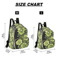 thumbnail image 2 of FORMRS Mini Backpack Purse for Women Travel Daypack Casual Shoulder Bag, Green Flowers, 2 of 7
