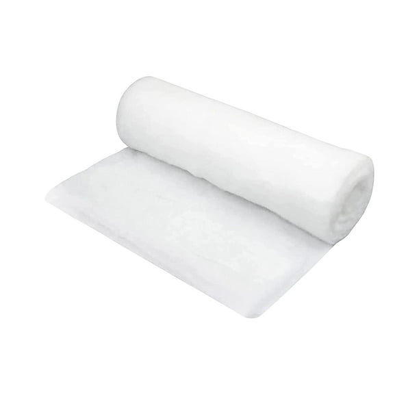 Estera de rollo de nieve artificial blanca Cubierta de nieve de algodón Alfombra Fondo esponjoso 80 cm x 240 cm Manta de nieve de Navidad