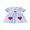 Blue Heart, variant on BemeyourBBs Kids Toddler Baby Girls Valentines Dress Outfit Little Girl Spring Summer Clothes Puff Short Sleeve Doll Collar Heart Embroidery A Line Dress