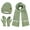 Green, variant on FZ FANTASTIC ZONE Womens Winter Hat Long Scarf Touch Screen Gloves Set Warm Beanie Hats Neck Warmer Knit Caps with Pom Fleece Lined Gifts for Women