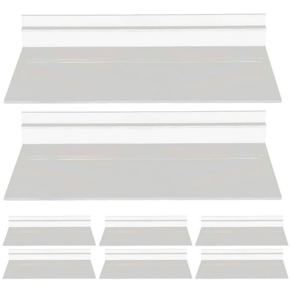 Clear Plastic Wall Shelves for Home Use Transparent Slatwall Shoe Display 8 Pieces
