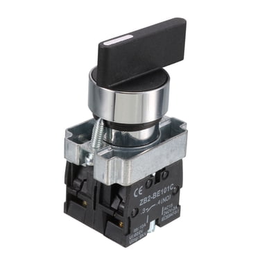 22mm Rotary Switch Selector – 2/3 Position, Momentary/Latching, NO/NC – Heavy Duty