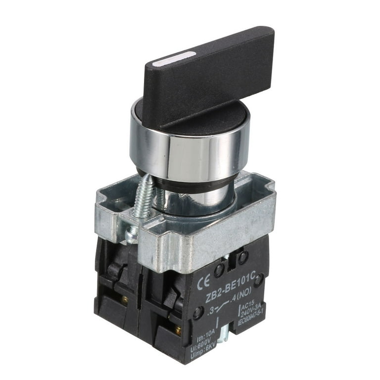 Unique Bargains ZB2-BE101 21mm Panel SPDT 2NO 3-Position