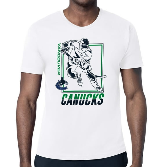 Men's Starter White Vancouver Canucks Player Grid T-Shirt