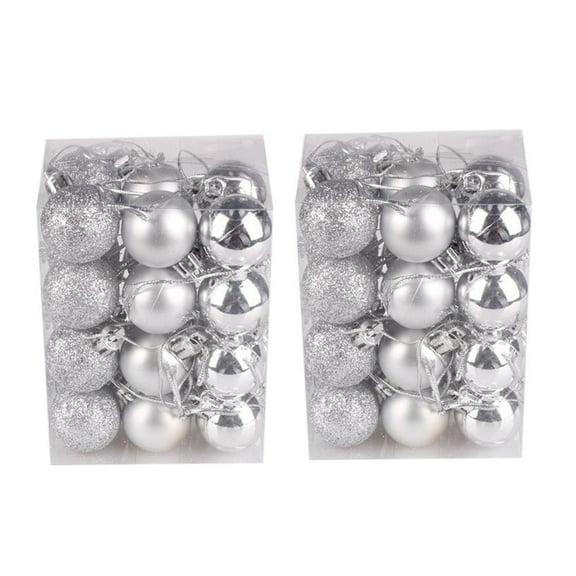 48PC Christmas Balls Christmas Tree Ornaments Christmas Decorations Christmas Xmas Tree Ball Bauble Hanging Home Party Ornament Decor