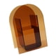thumbnail image 5 of Jarrón acrílico marrón transparente decorativo florero florero de vidrio nórdico adorno para oficina sala de estar estantería arco marrón, 5 of 12