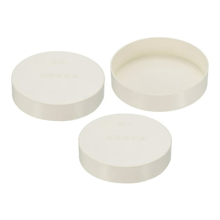 

Uxcell 89mm ID Pipe End Caps 3 Pack Round Fencing Post Tubing Insert Pipe Cover for Pipeline Protection White