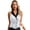 Silver, variant on Zaldita Women's Sequins Blazer Vest Sleeveless Sparkle Jacket Waistcoat Halter Neck Vest for Cocktail Party Red XL