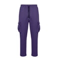 thumbnail image 7 of MXALUOB Men's Cargo Sweatpants Drawstring Elastic Waist Pants with Flap Pockets Regular Fit Straight Leg Utility Pant for Travel Hiking, 7 of 7