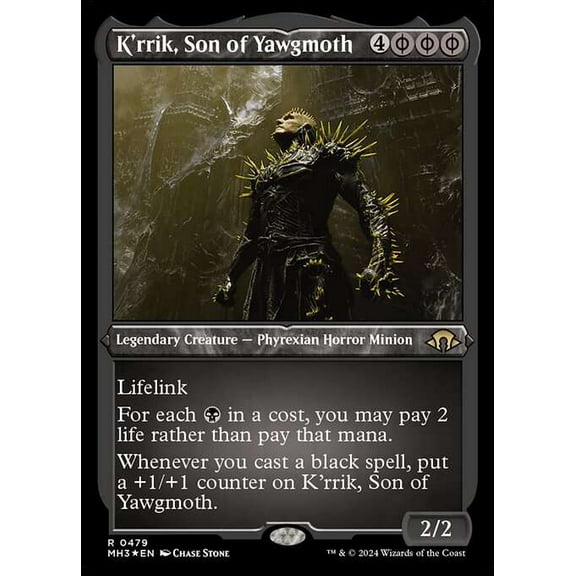 MtG Modern Horizons 3 Rare K'rrik, Son of Yawgmoth (Etched Foil) #479