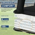 thumbnail image 5 of HomGarden Portable Reclining Stadium Seat for Bleachers, Stadium Chair with Padded Back Support Armrests and Cushion Wide for Sport Events, 6 Recline Positions, 5 of 7