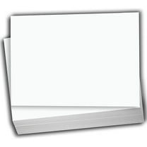 Hamilco White Cardstock Paper - Flat 4.5" X 6.25" A6 Blank Index Flash Note & Post Cards - 65 lb Cover for Printer - 100 Pack