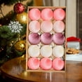thumbnail image 7 of Zawou 15pcs Pink Silk Velvet Christmas Ball Ornaments, 6cm Exquisite Premium Hanging Decorations for Christmas Tree, Party, HOLIDAY House Décor, and Festive Winter Celebration, 7 of 7