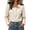 White, variant on Antinious Women Fall Winter Jacket Collared Lined Solid Long Sleeve Comfy
