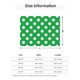 thumbnail image 5 of Balery Green And White Polka Dot Manta de Franela con Dibujo, Lujo Ultra Suave y Cálido, Antipelusa y Resistente a las Arrugas para Cama, Sofá, Camping -60"x50", 5 of 6