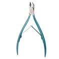 thumbnail image 1 of Cuticle Trimmer Nippers Manicure Scissors Remover for Salon Blue 10cmx7cm, 1 of 6