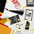 thumbnail image 2 of Precio sorpresa!Tarjeta de mensaje de temporada de graduación, surtido de tarjetas de graduación, negro y dorado, felicitaciones con sobre, 12 Uds., 2 of 5