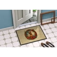 thumbnail image 3 of Carolines Treasures DAC2377MAT 18 x 27 in. Unisex Irish Terrier Christmas Flowers Doormat, 3 of 6