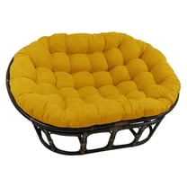 Blazing Needles 78-inch by 58-inch Solid Microsuede Double Papasan Cushion (Cushion Only - Chair Frame NOT Included) 93304-78-MS-LM