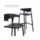 thumbnail image 4 of Set de 4 Bancos para Barra Altos de Plástico con Respaldo | Bancos Modernos para Cocina, Bar o Comedor, 4 of 5