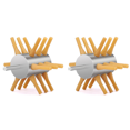 thumbnail image 1 of 2X Accessoire de Poulet Plumeur en Acier Inoxydable Plumeur de Poulet 18-Fingers Machine à Plumer, 1 of 7