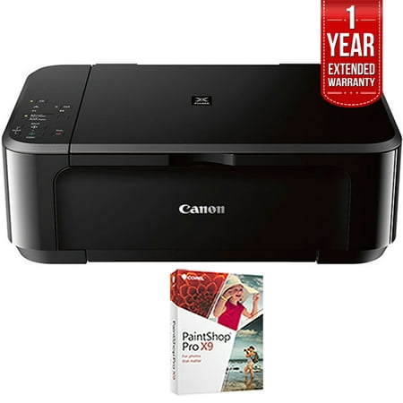 Canon Pixma MG3620 Wireless Inkjet All-In-One Multifunction Printer (0515C002) with PC Treasures Corel PaintShop Pro X9 & 1 Year Extended