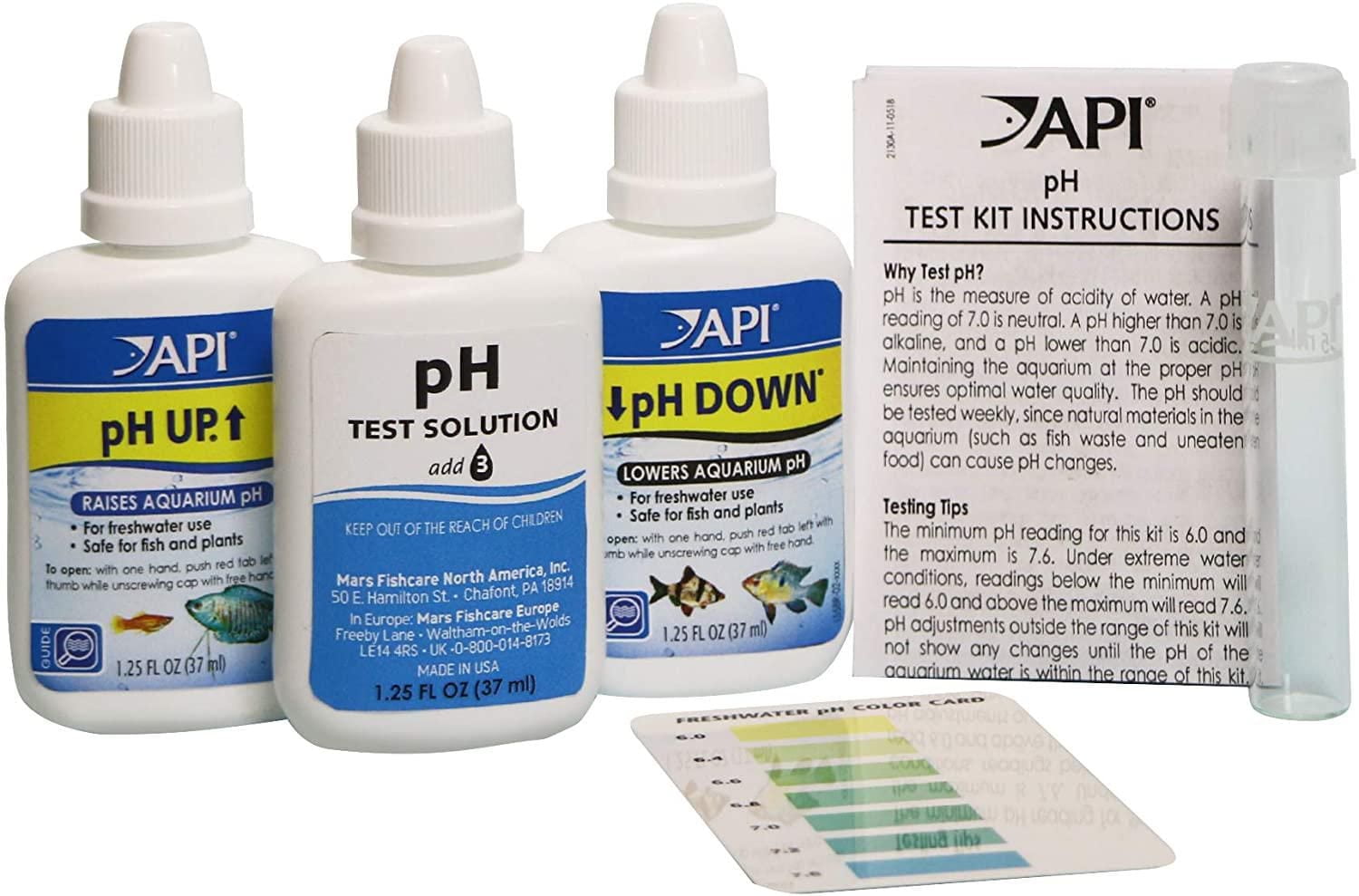 Kit de test de pH de luxe pour eau douce API